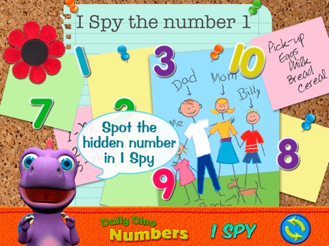 Numbers with Dally Dino HD - Preschool Kids Learn Counting with A Fun Dinosaur Friend screenshot 4