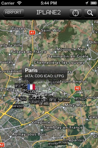 Paris-CDG Airport - iPlane2 Flight Information screenshot 3
