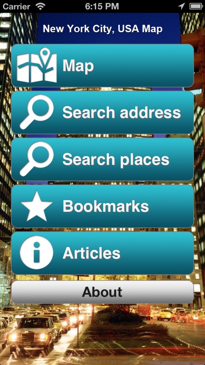 New York City, USA Offline Map - PLACE STARS
