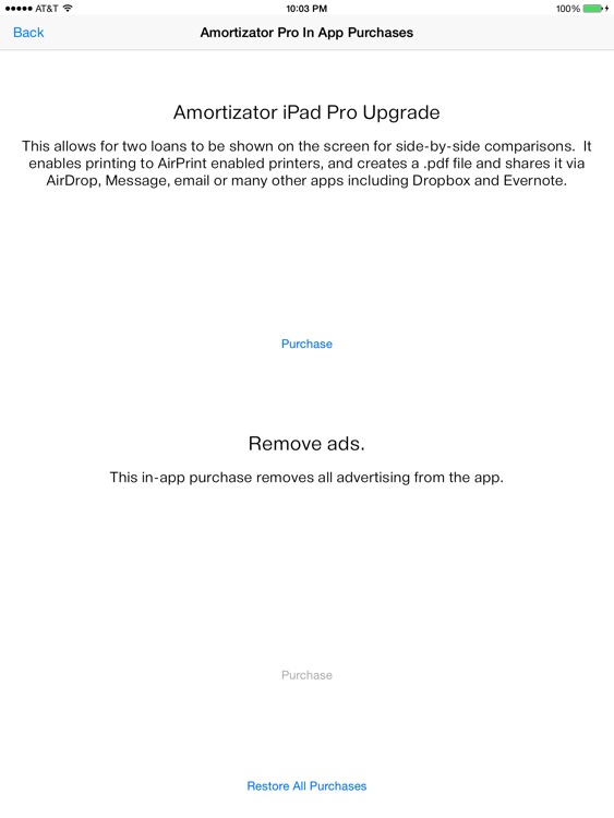 Amortizator Pro for iPad