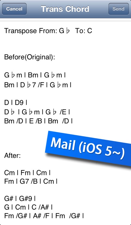 Trans Chord - music guitar chord transposition / chord editor screenshot-4