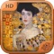 Collection of puzzles from famous classic masterpieces by Gustav Klimt  