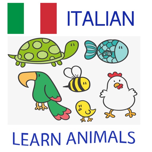 Learn Animals in Italian Language iOS App