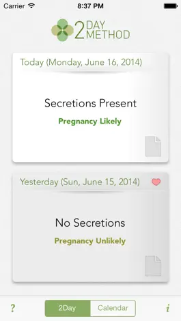 Game screenshot 2Day Method - Fertility Awareness & Family Planning apk