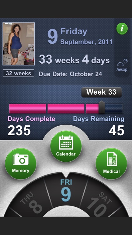 Pregnancy Progress: baby journal + medical info
