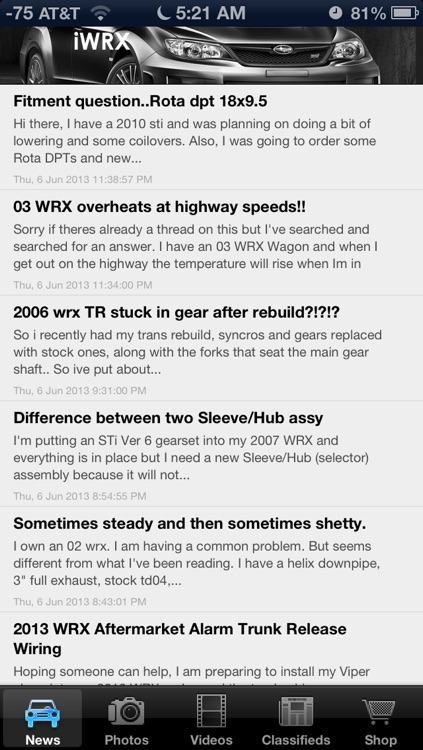 iWRX - News and Media for Subaru WRX STi Enthusiast!
