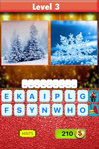 Intelligent Santa 2 Pic Word Trivia Quiz & guess what's two picture saying screenshot 2