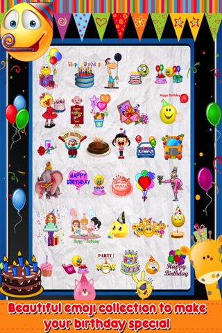 Animated 3D Birthday Emoji, Wishes, Cards & Emoticons screenshot 4