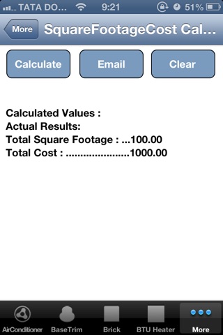 Square Footage Cost Calculator screenshot 3