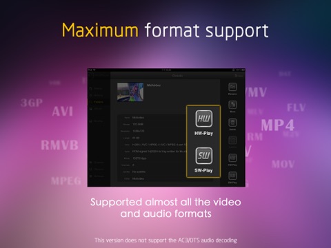 Moli-Player Pro HD - video & music media player for iPad with DLNA/SAMBA/MKV/AVI/RMVB screenshot 2