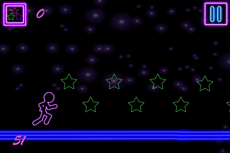 Glow Stick-Man Run : Neon Laser Gun-Man Runner Race Game For Free screenshot 3
