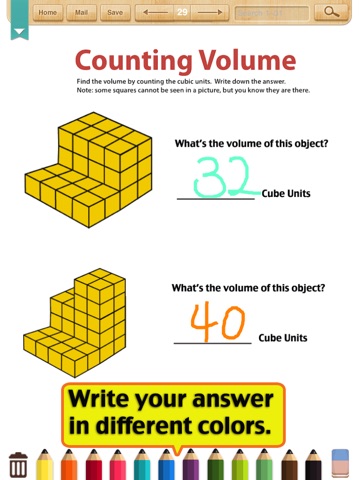 Kids Math-Area&Perimeter Worksheets(Grade 3) screenshot 3