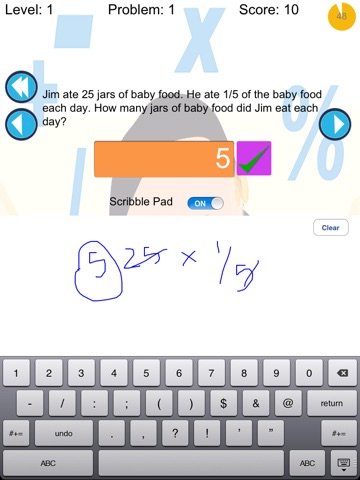 1 Minute Math Gym 3rd Grade screenshot 3