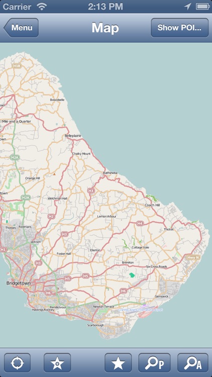 Barbados Offline Map - PLACE STARS