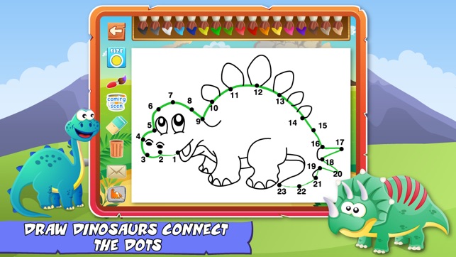 Dinosaurs Activity Center Paint & Play Free - All In One Edu(圖3)-速報App