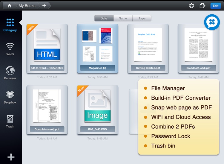 DocAS Lite - PDF Converter, Annotate PDF, Take Notes and Good Reader