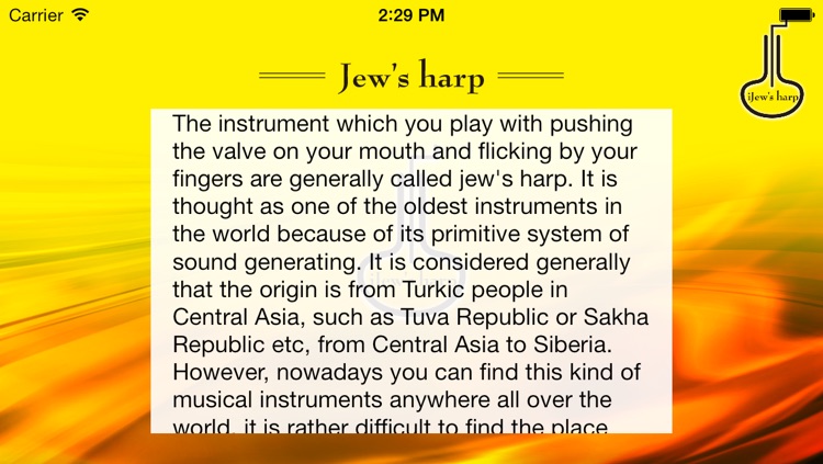iJew's harp