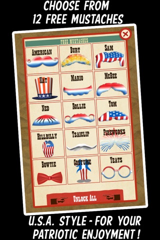 American Mustache Booth - Free Patriotic Photo App screenshot 3