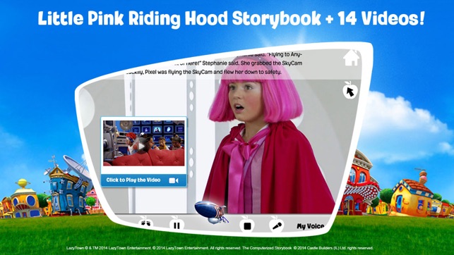 LazyTown's Adventures LITE – Little Pink Riding Hood Video S(圖1)-速報App