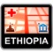 Ethiopia fast detailed offline map offered to you by Travel Monster professionals