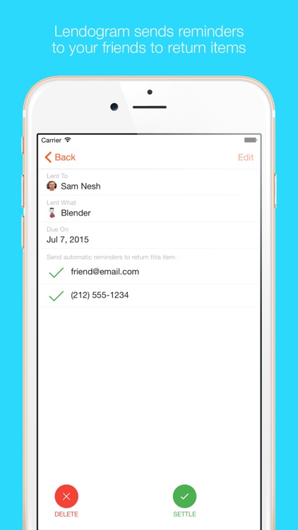 Lendogram: Request, Lend and Borrow with Friends screenshot-3