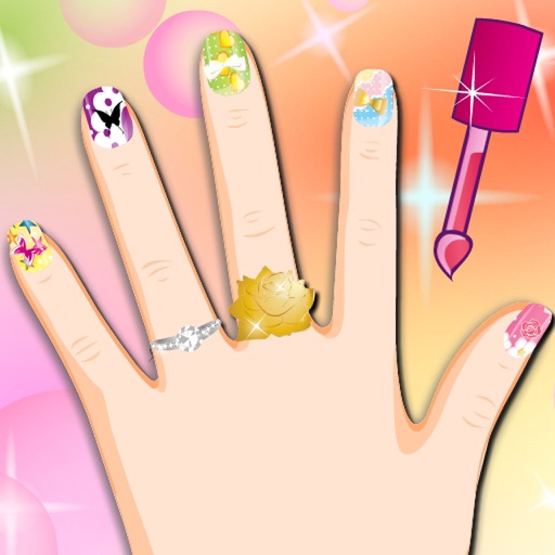 Cute Babe Manicure Icon