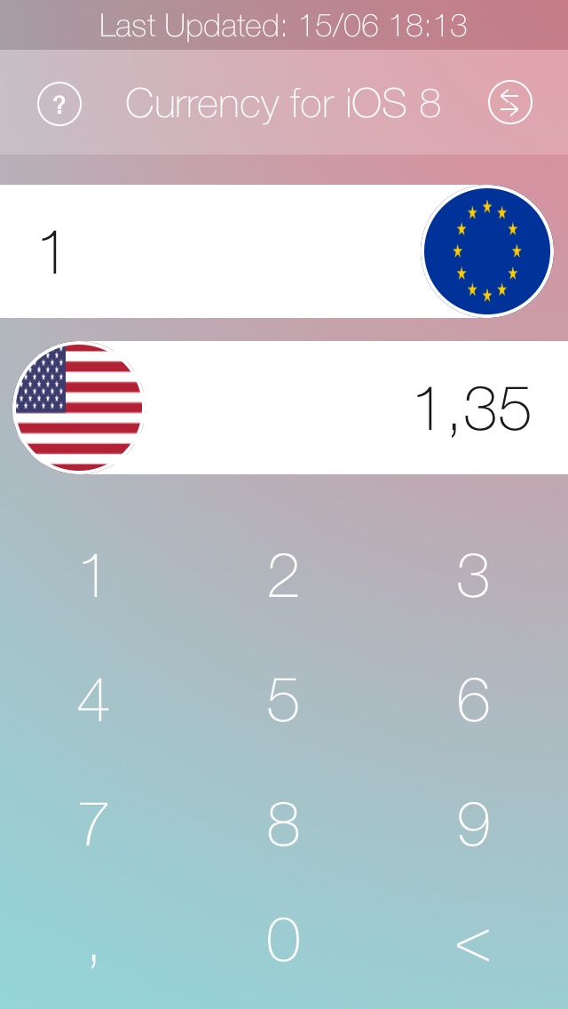 通貨のコンバーター iOS 8 | 日本人のスクリーンショット1 通貨のコンバーター iOS 8 | 日本人のスクリーンショット1