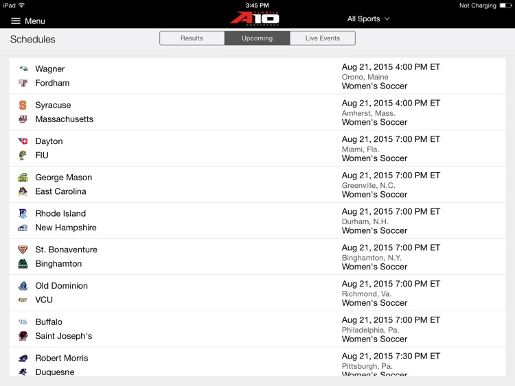 Atlantic 10 for iPad 2015