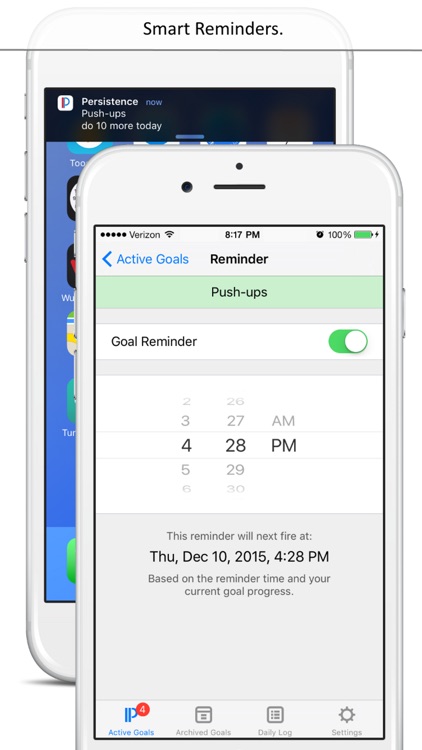 Persistence - Goal and Habit Tracker and Motivator screenshot-3