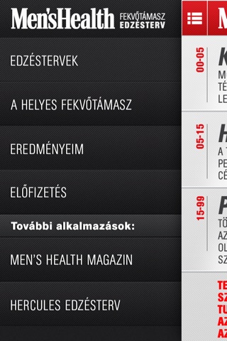 Men's Health fekvőtámasz edzésterv screenshot 2