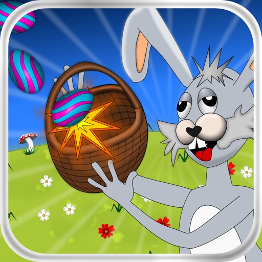 Easter bunny & eggs icon