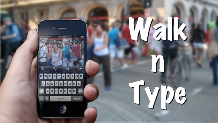 Walk n Type ~ camera and notepad at the same time