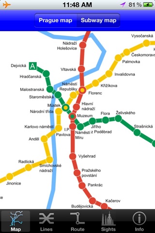 Prague Subway Guide with Offline map screenshot 2