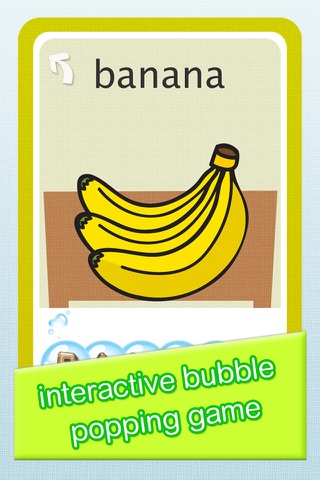 Baby Bubble Popper 3:Baby Flashcards series (Food and Kitchenware) screenshot 3