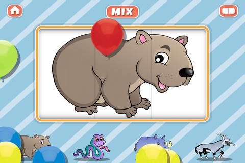 Animal and Food Mix & Match Puzzle for Kids and Toddlers screenshot 3