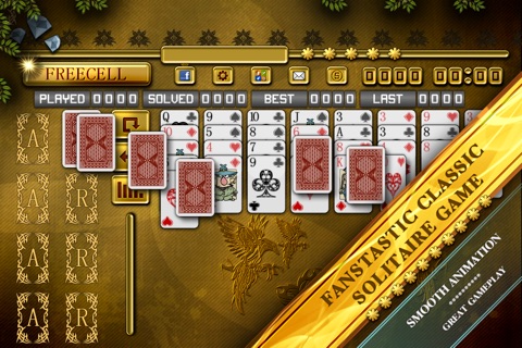 ACC Solitaire [ Freecell ] HD Free - Classic Card Cames for iPad & iPhone screenshot 2