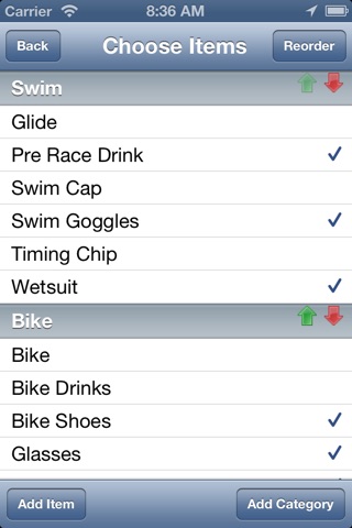 Triathlon Checklist Pro screenshot 4