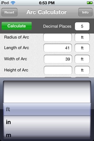 ArcCalc screenshot 2