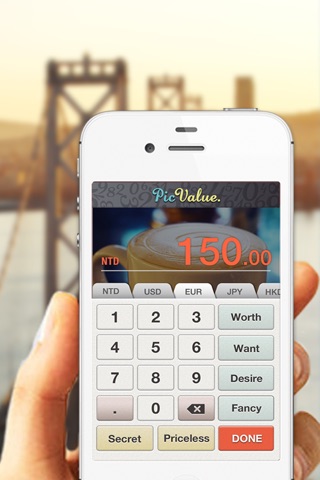 PicValue--take photos and create value screenshot 2