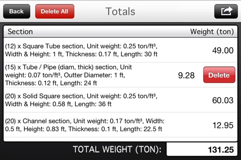 Metals & Materials 3: Weight Calculator screenshot 2
