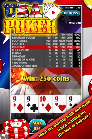 USA Poker - 6 Games in 1 screenshot 3