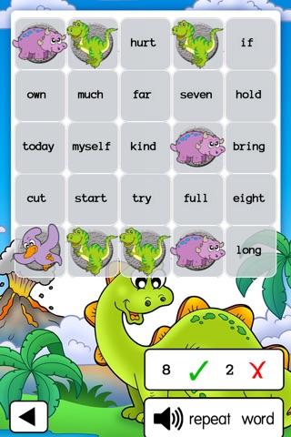 Dino Sight Word Bingo screenshot 4