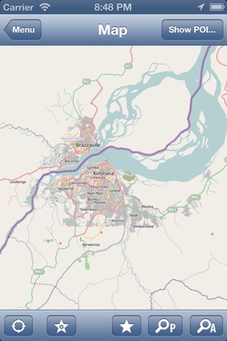 Kinshasa, Congo Offline Map - PLACE STARS screenshot 2