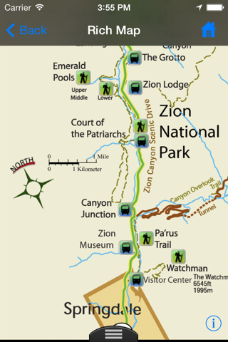 Zion National Park App screenshot 2