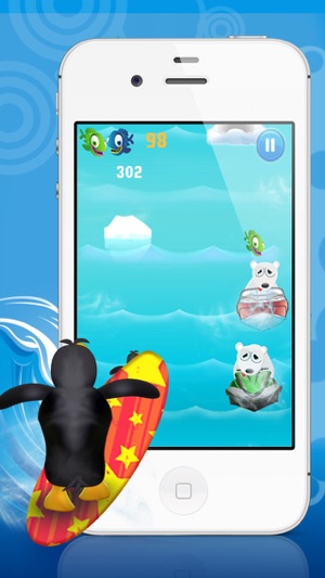 企鵝衝浪PRO免費 - 有趣的兒童遊戲！ Penguin Surfer PRO FREE - A Fun Kids Ga(圖5)-速報App