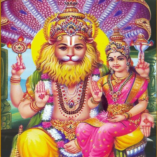 Goddess Lakshmi With Narsimha Aarti Virtual Pooja