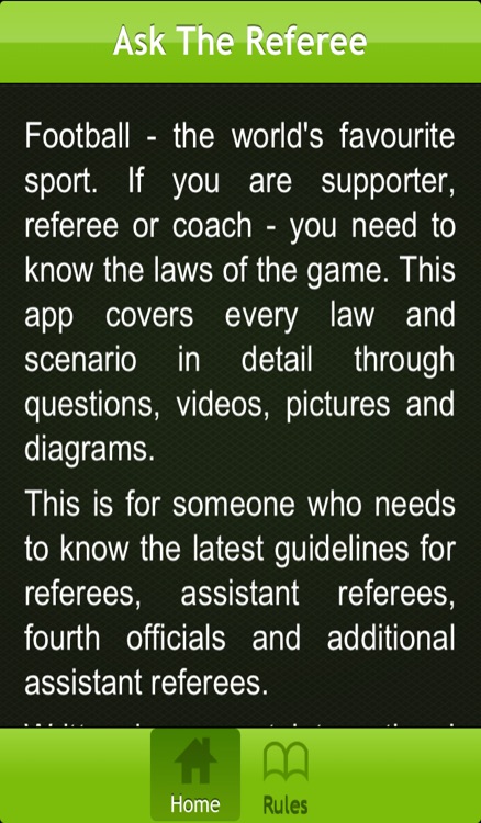 Ask The Ref, Rules for Soccer screenshot-4