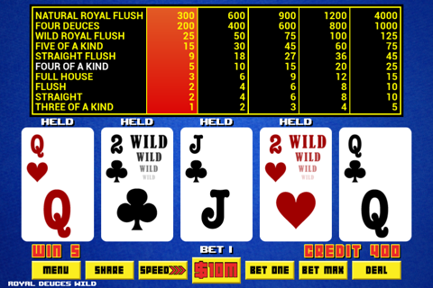 Video Poker - Royal Online Casino screenshot 2