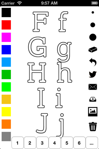 Alphabet Coloring Book for Children: Learn to write and color letters screenshot 2