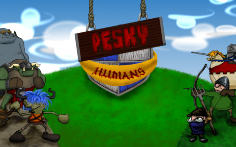 Pesky Humans 2D strategy game screenshot 4